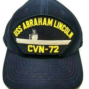 U.S. NAVY USS ABRAHAM LINCOLN CVN-72 Carrier Military Trucker Hat Baseball (J2)